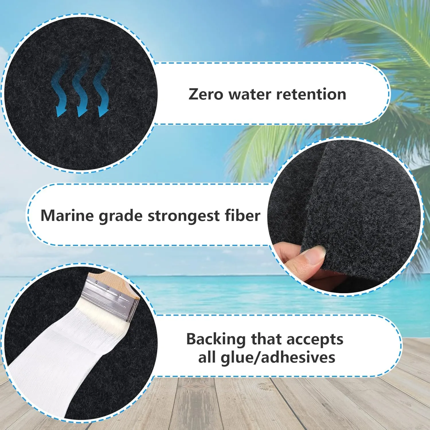 Boat Trailer Bunk Carpet,Bunk Carpets for Boat Trailers,13ft x 12in Boat Trailer Carpet,8mm Thickness Jet Ski Bunks, Boat Trailer Bunks(Black,2 Pack)
