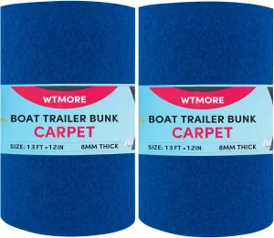 Boat Trailer Bunk Carpet,Outdoor Polyester Marine Bunk Carpet for Boats Trailers or Jet Ski Ramps (6 Size,4 Color,1Pack,2Pack)