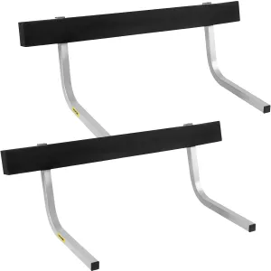 Boat Trailer Guide-ons, 2PCS Rustproof Steel Trailer Guide ons, Trailer Guides with Carpet-Padded Boards, Mounting Parts Included, for Ski Boat, Fishing Boat or Sailboat Trailer