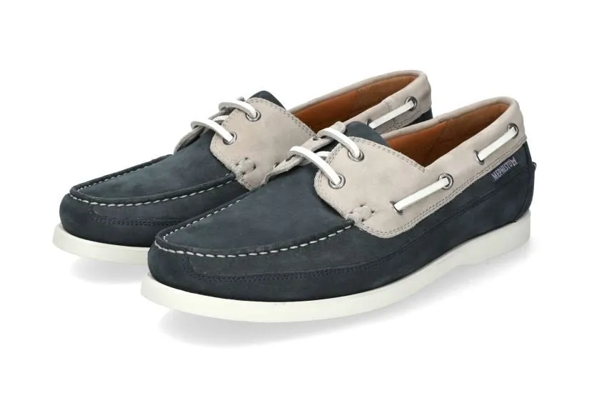 'Boating' men's boat shoes - Blue mix