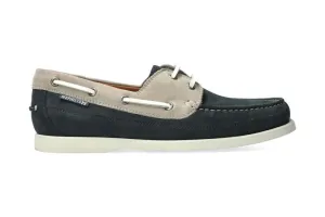 'Boating' men's boat shoes - Blue mix