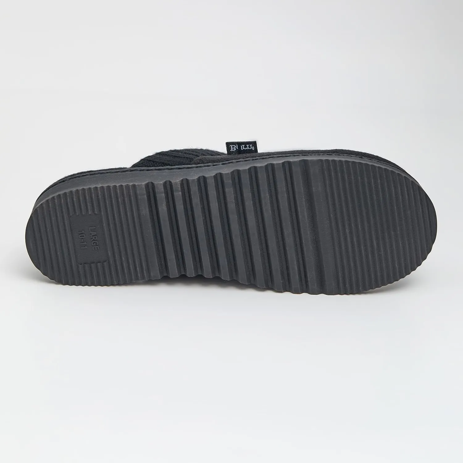 BORN Multi Fabrication Scuff Slippers for Men, Mens Slippers Indoor Fleece-Lined, Gifts for Him