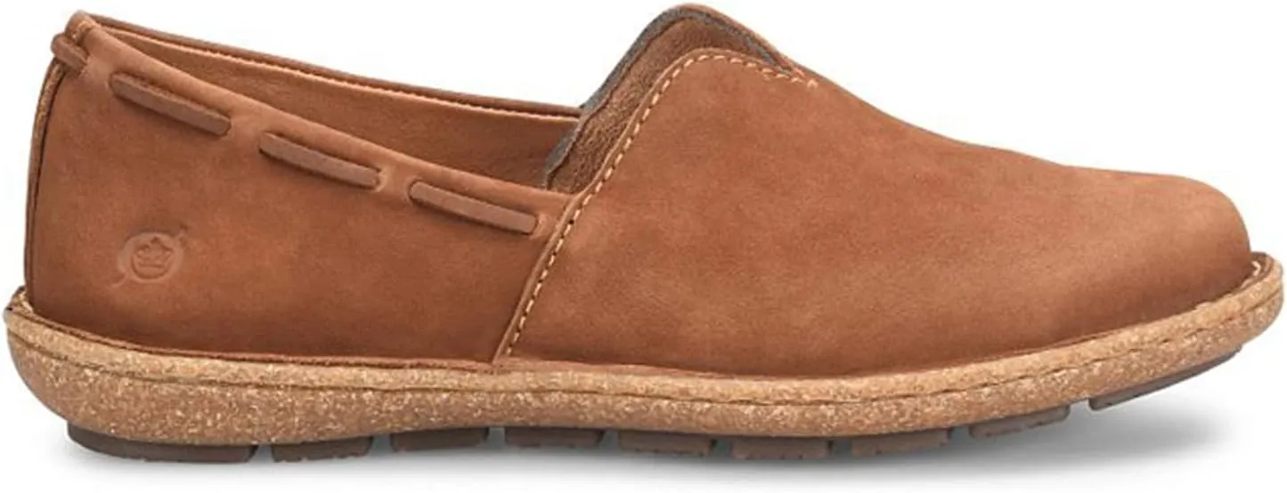 BORN Womens Naya Leather Slip On Boat Shoes