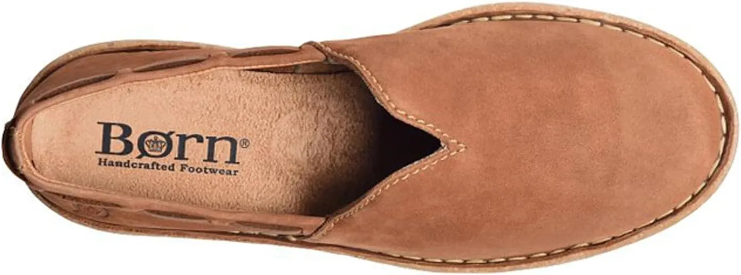 BORN Womens Naya Leather Slip On Boat Shoes
