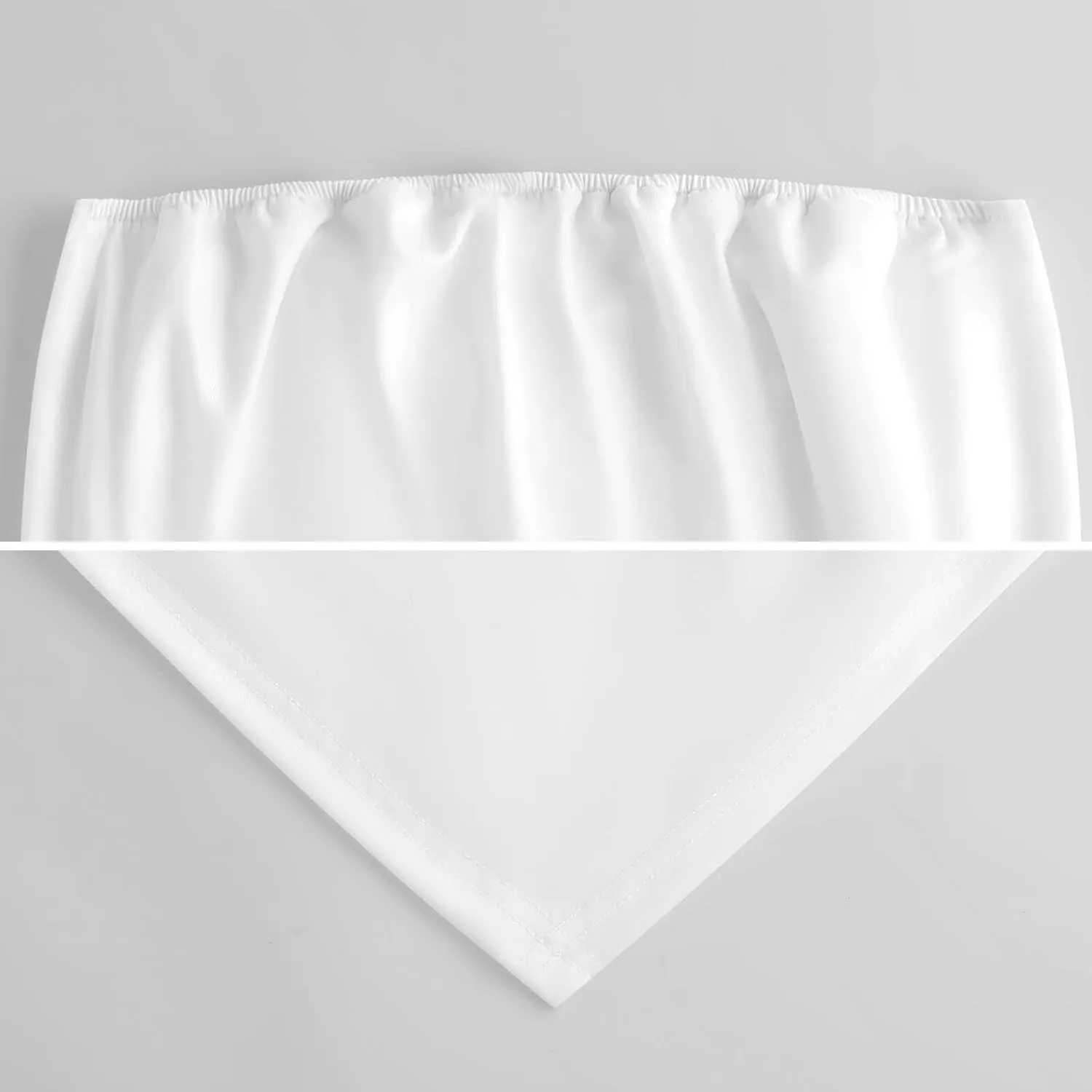 Boston Terriers Funny Strapless Bandeau Tops Basic Crop Tube with Asymmetrical Hem for Women
