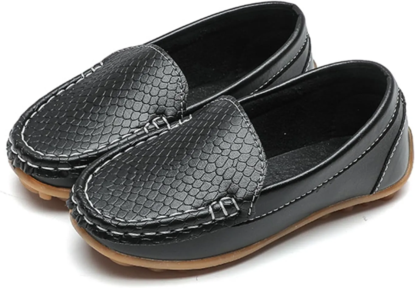 Boys Girls Loafers Dress Flats Slip-On Oxford Casual Moccasins School Walking Boat Shoes(Toddler/Little Kid/Big Kid)