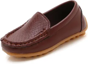 Boys Girls Loafers Dress Flats Slip-On Oxford Casual Moccasins School Walking Boat Shoes(Toddler/Little Kid/Big Kid)