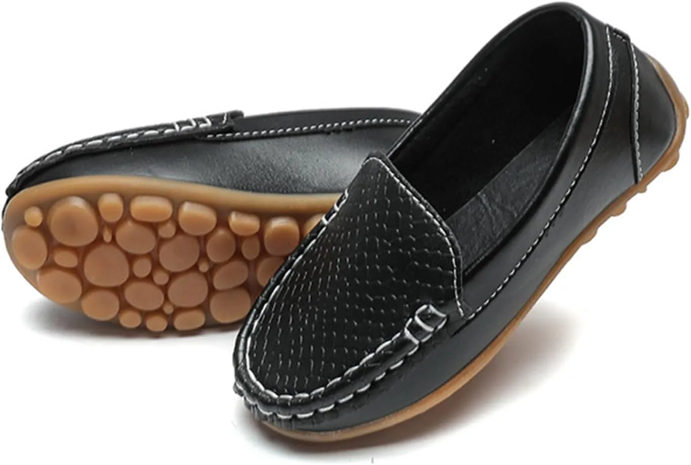 Boys Girls Loafers Dress Flats Slip-On Oxford Casual Moccasins School Walking Boat Shoes(Toddler/Little Kid/Big Kid)