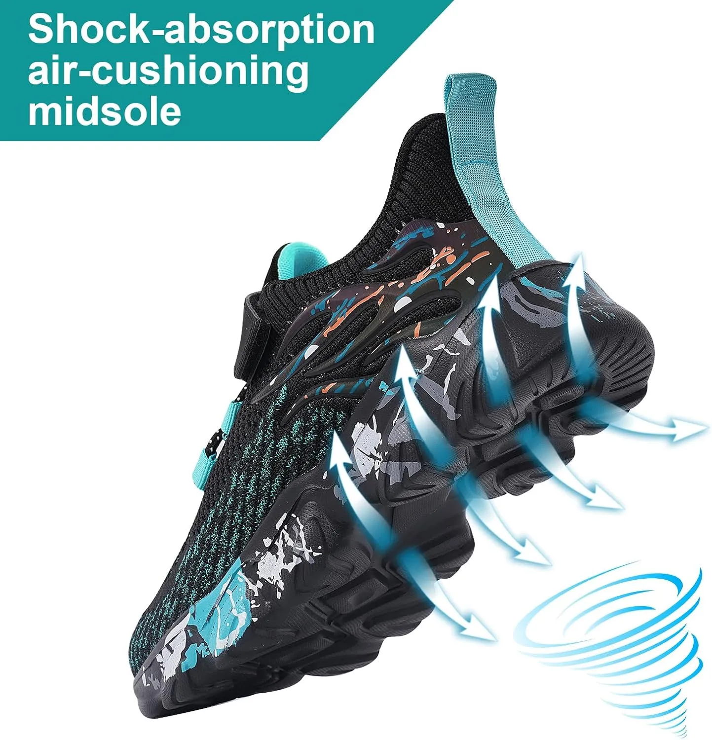 Boys Girls Sneakers Slip On Athletic Running Shoes
