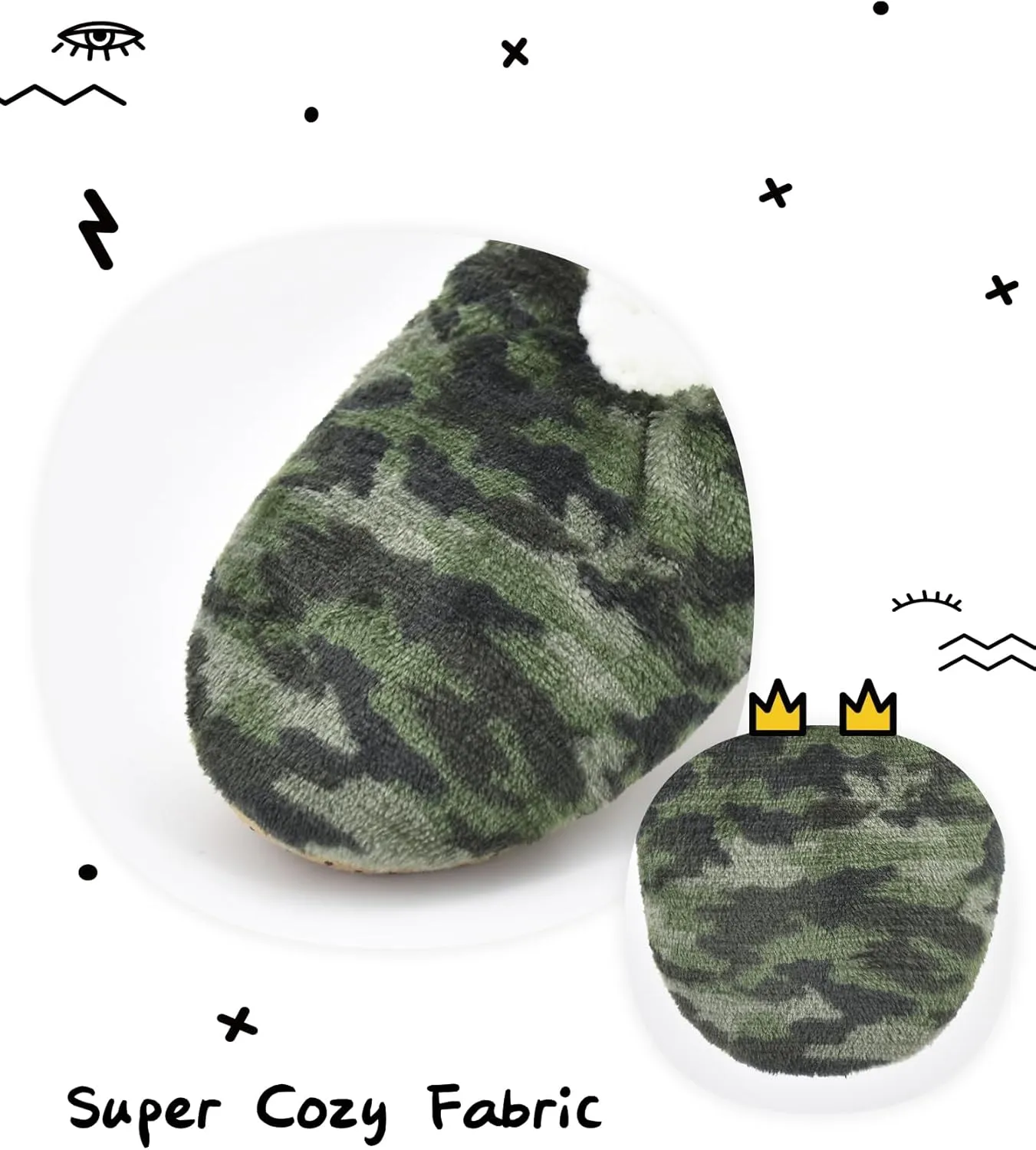 Boys House Slippers With Non Skid Bottoms, Cute Animal Slipper Socks With Grippers For Big Kids, Cozy Soft Sole Warm Fuzzy House Shoes