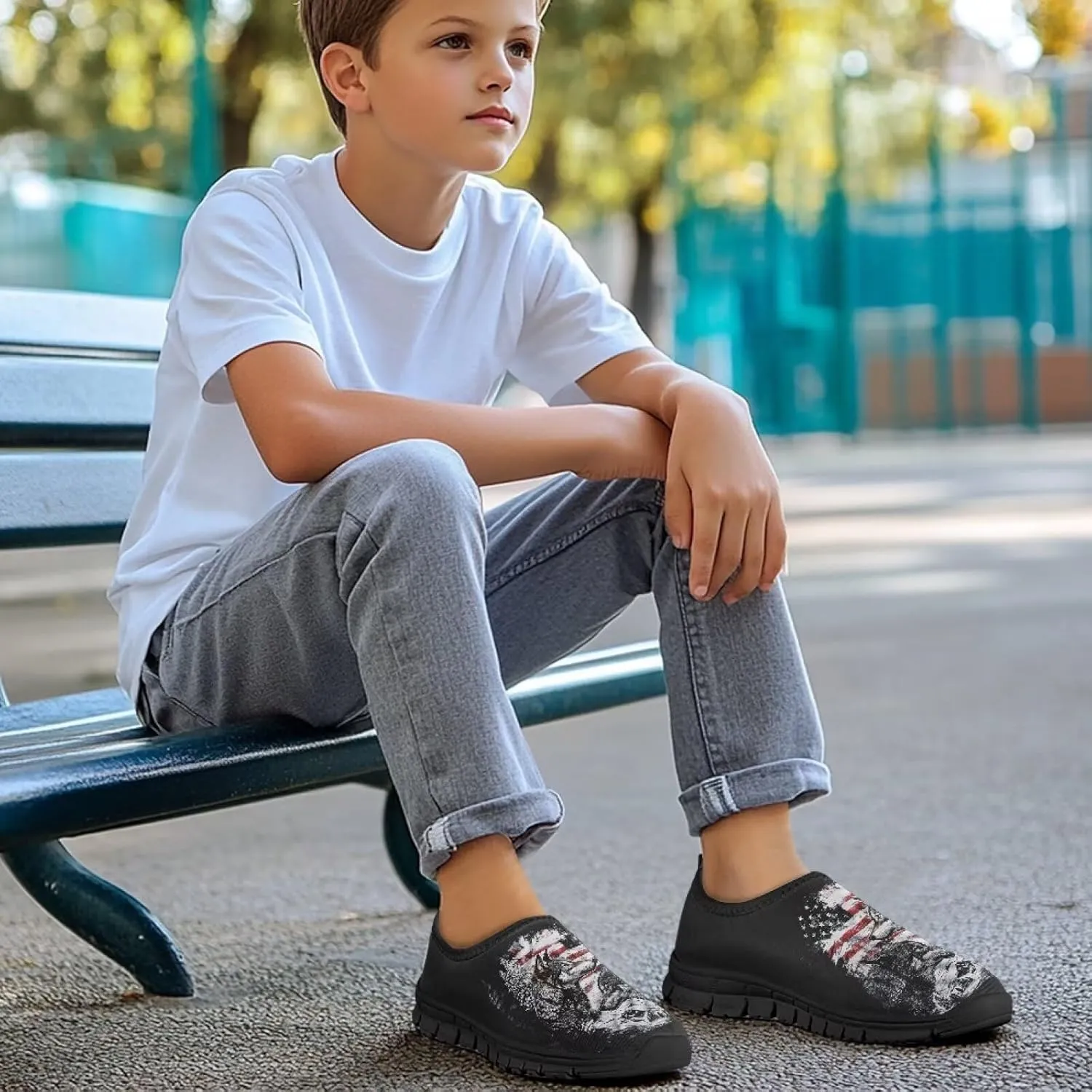 Boys Shoes Fun Design Slip On Shoes for Boys Breathable Summer Wear
