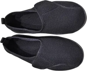 Breathable Diabetic Shoes,Edema Footwear,Suitable for Patients with Swollen Feet After Injury Bandage Fracture Surgery,Magic Stickers Adjustable,Wide Slippers for Men or Women