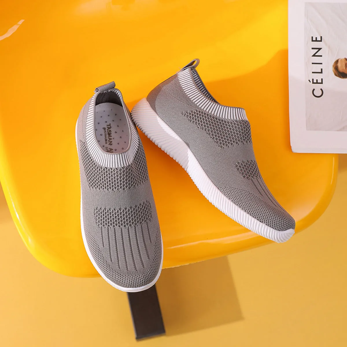 BREATHABLE EASY SLIP ON CASUAL SHOES 4552
