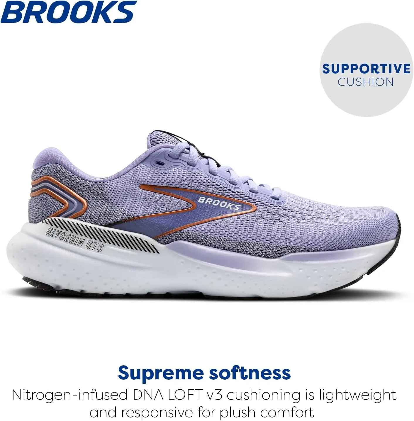 Brooks Women’s Glycerin GTS 21 Supportive Running Shoe