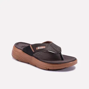 Brown Comfy Sports Slippers 0151095