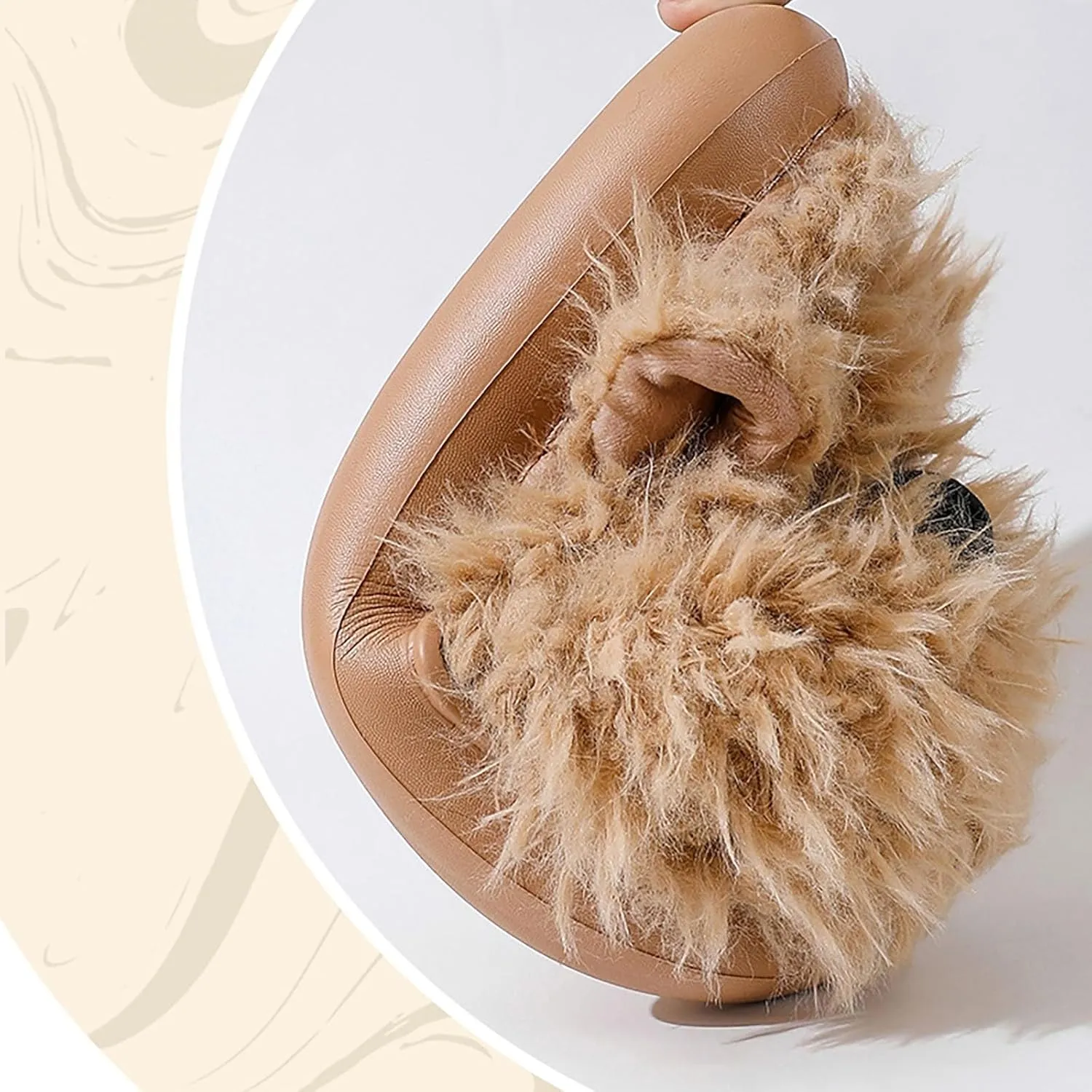 Bunny Animal Slippers for Women and Men Cute Bow Fuzzy Fluffy Comfy Funny Furry Rabbit House Slipper for Indoor Outdoor