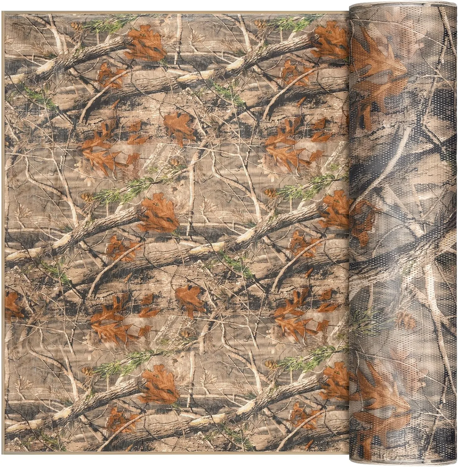 Camo Netting, Camouflage Netting, Quiet Mesh Sunshade, Fence Canopy Nets, See Through, Lightweight, Great for Concealment, Hunting, Shooting, Tree Stand, Car Cover, Photography, Decoration