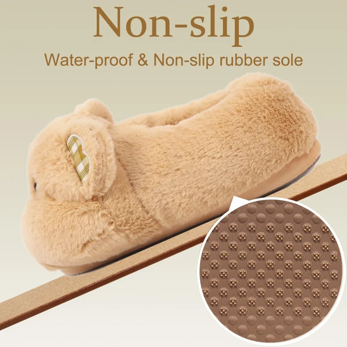 Caramella Bubble Cute Bunny Animal Slipper for women Adult Fuzzy Warm House Slippers Novelty Fluffy Home Shoes Ladies Winter Slippers Indoor Outdoor