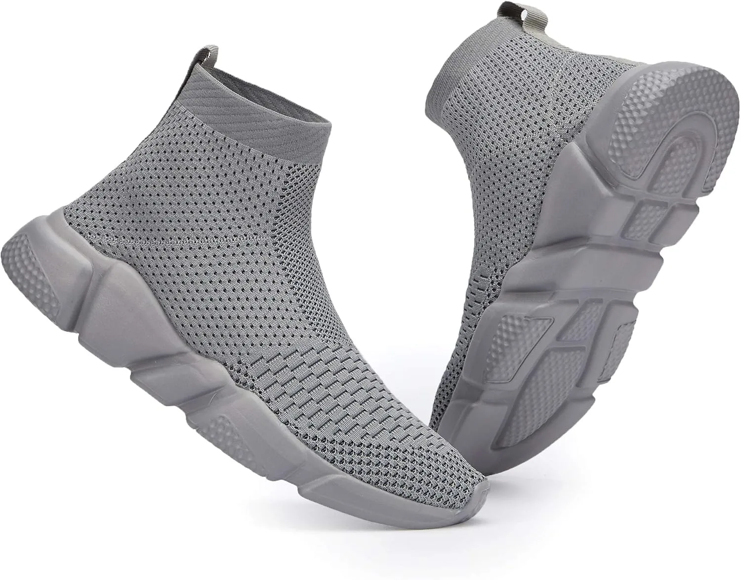 Casbeam Men's Running Knit Comfortable Lightweight Breathable Casual Sports Shoes Fashion Sneakers Slip-On Walking Shoes