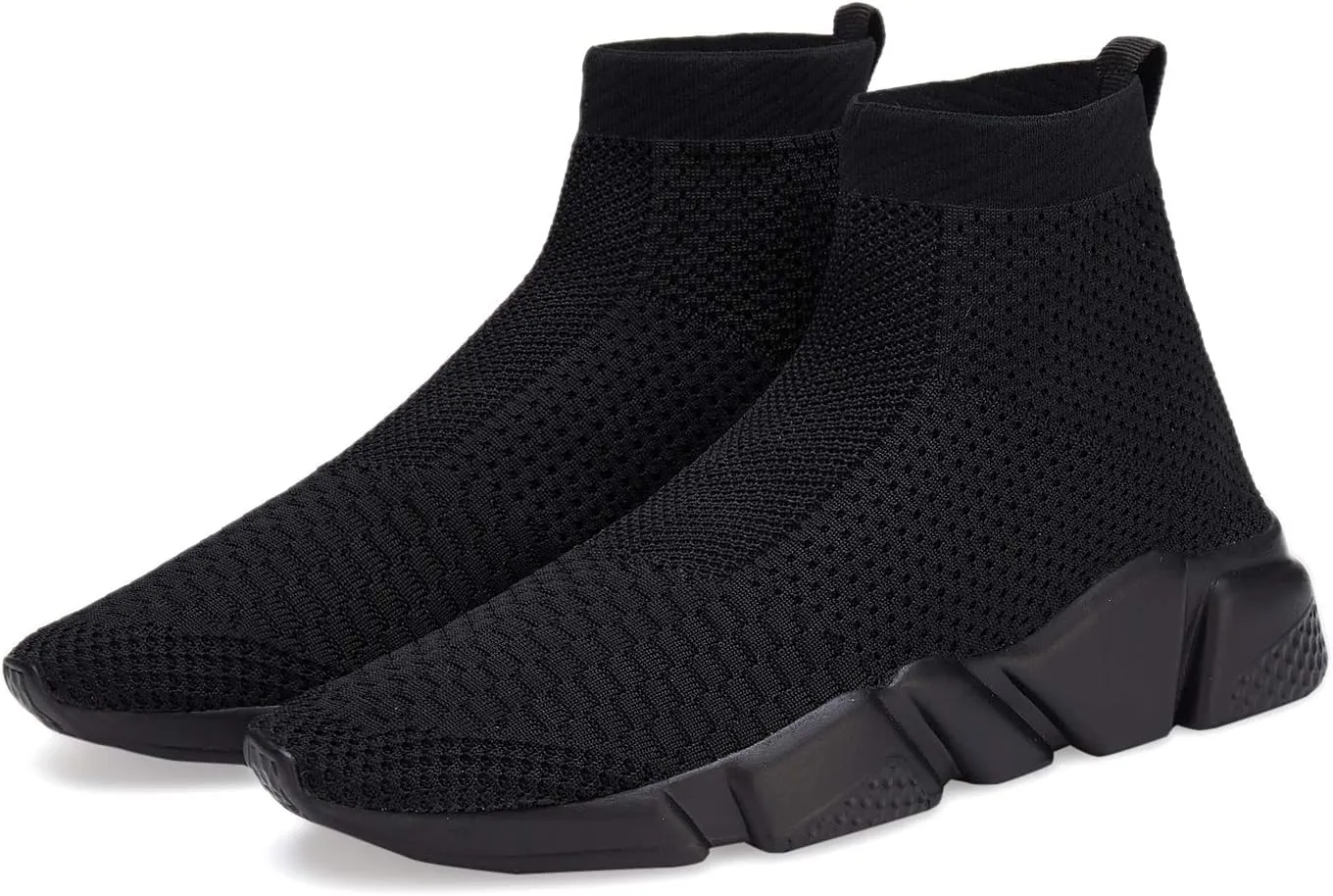Casbeam Men's Running Knit Comfortable Lightweight Breathable Casual Sports Shoes Fashion Sneakers Slip-On Walking Shoes