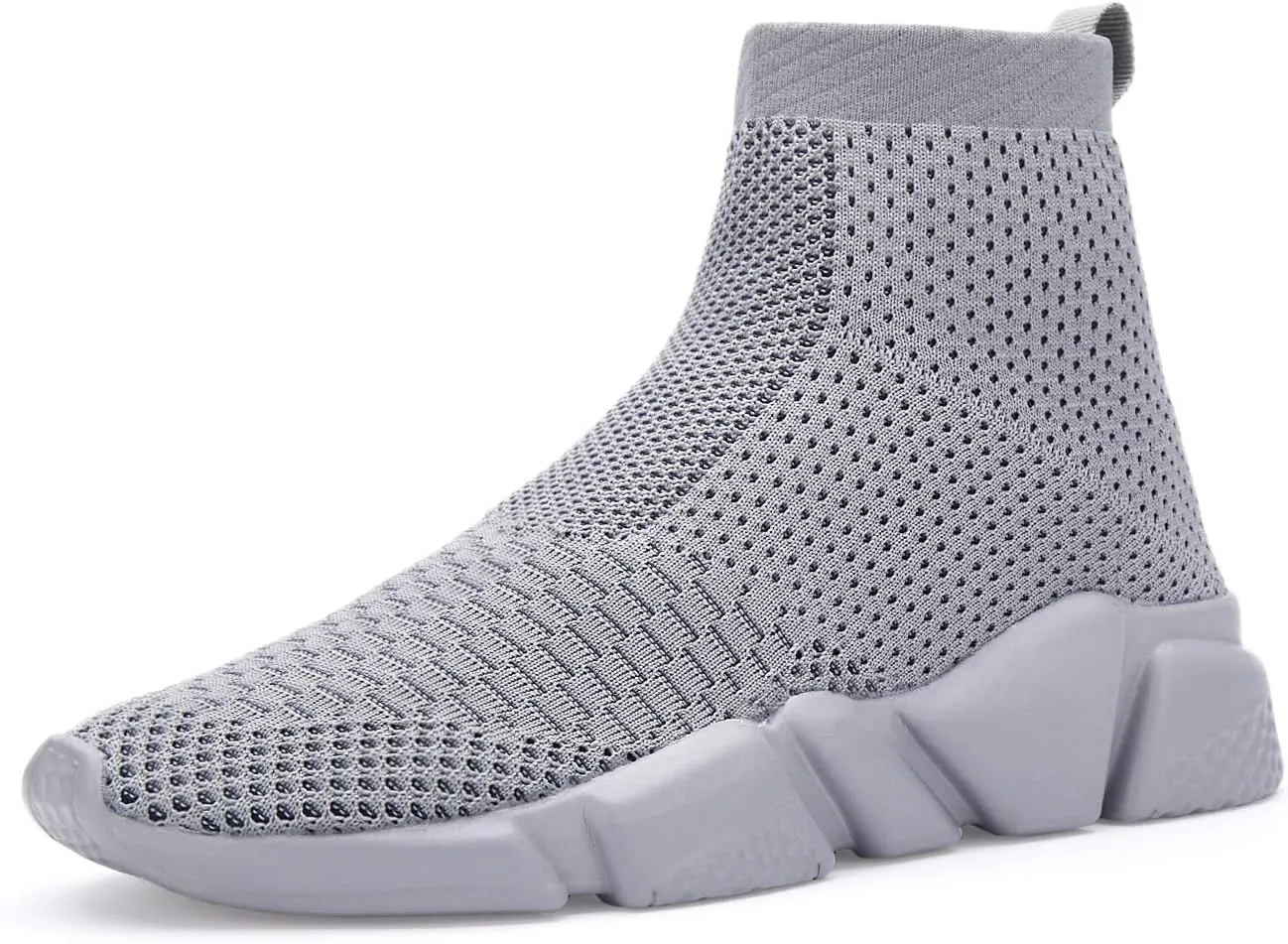Casbeam Men's Running Knit Comfortable Lightweight Breathable Casual Sports Shoes Fashion Sneakers Slip-On Walking Shoes