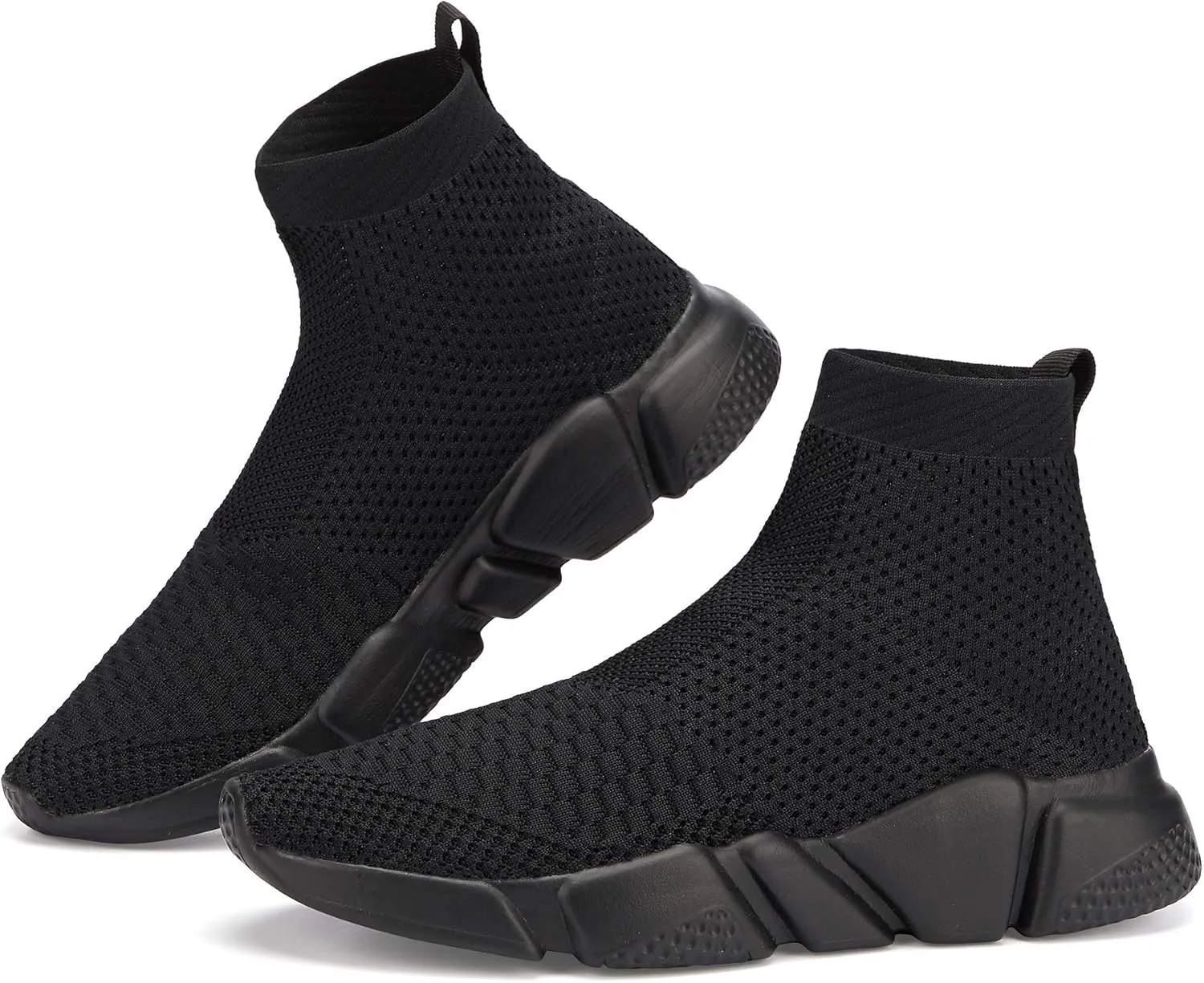 Casbeam Men's Running Knit Comfortable Lightweight Breathable Casual Sports Shoes Fashion Sneakers Slip-On Walking Shoes