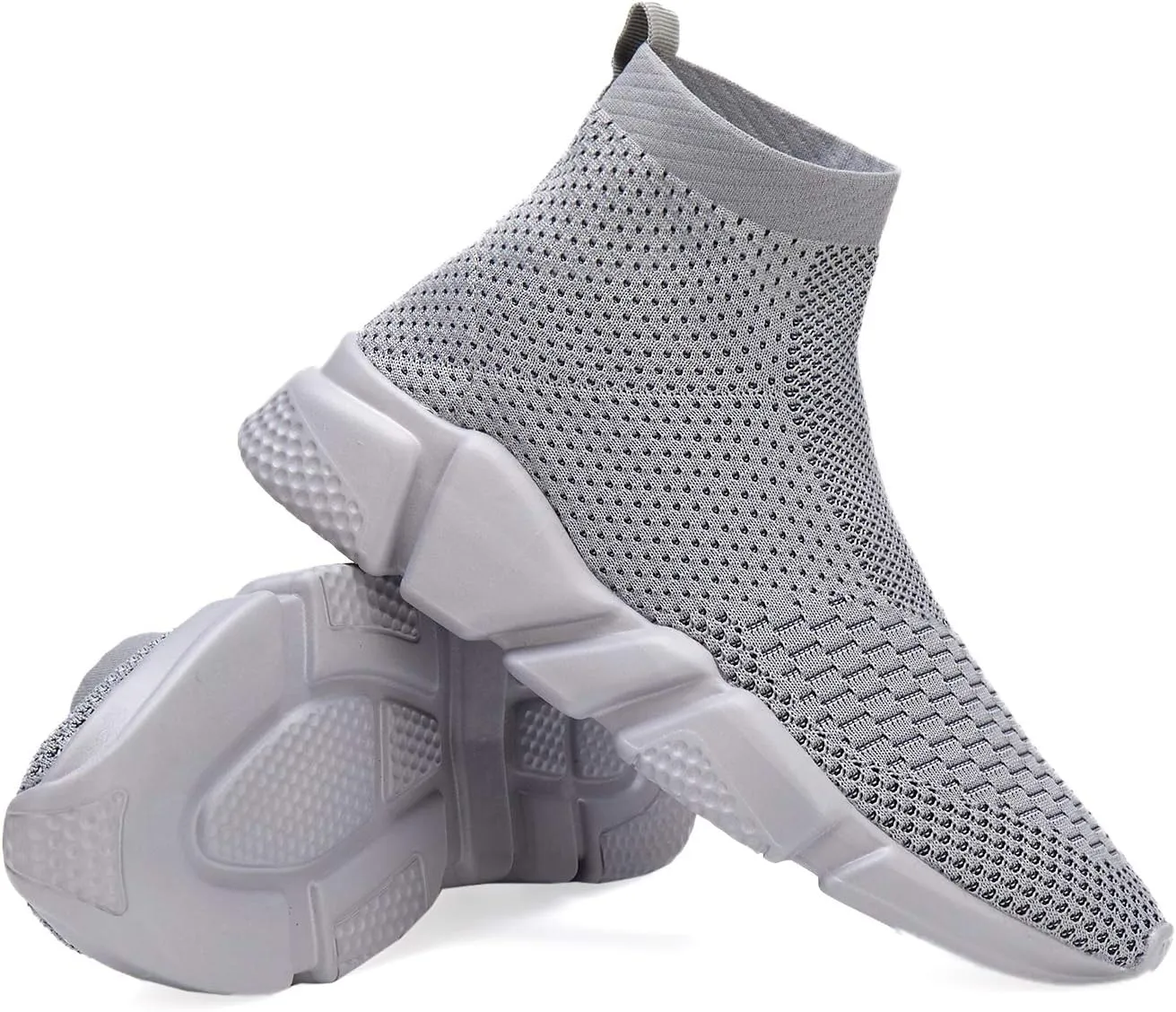 Casbeam Men's Running Knit Comfortable Lightweight Breathable Casual Sports Shoes Fashion Sneakers Slip-On Walking Shoes
