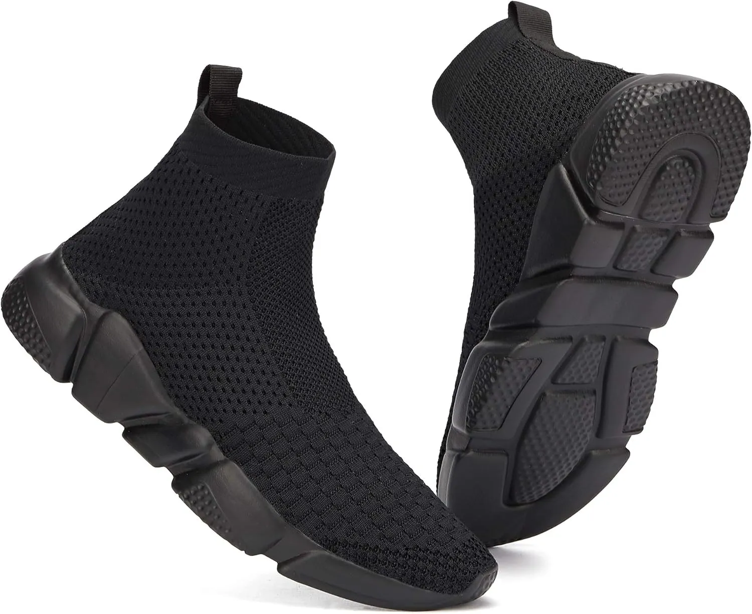 Casbeam Men's Running Knit Comfortable Lightweight Breathable Casual Sports Shoes Fashion Sneakers Slip-On Walking Shoes