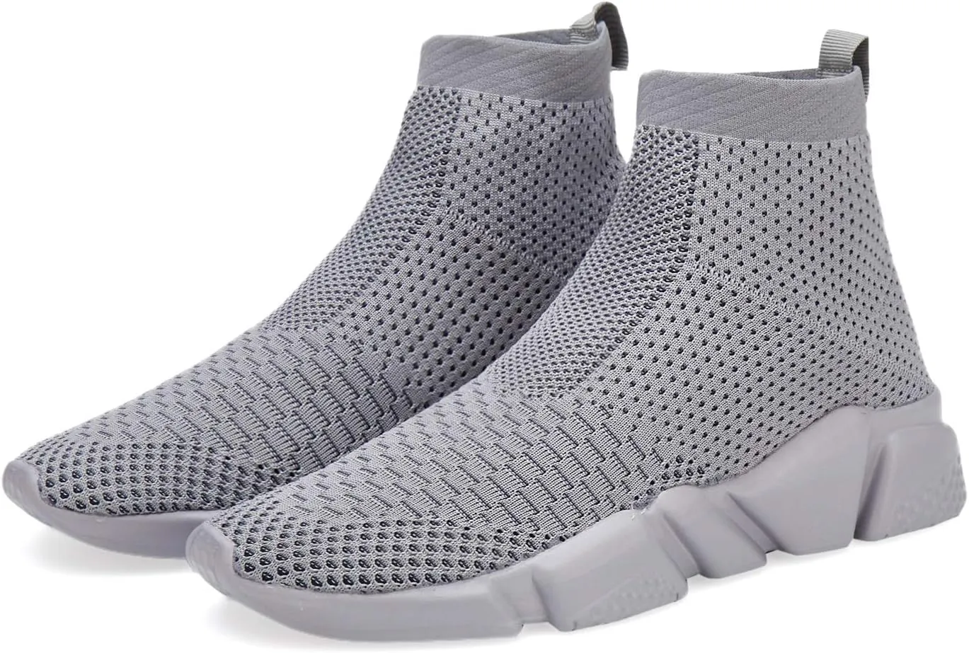 Casbeam Men's Running Knit Comfortable Lightweight Breathable Casual Sports Shoes Fashion Sneakers Slip-On Walking Shoes