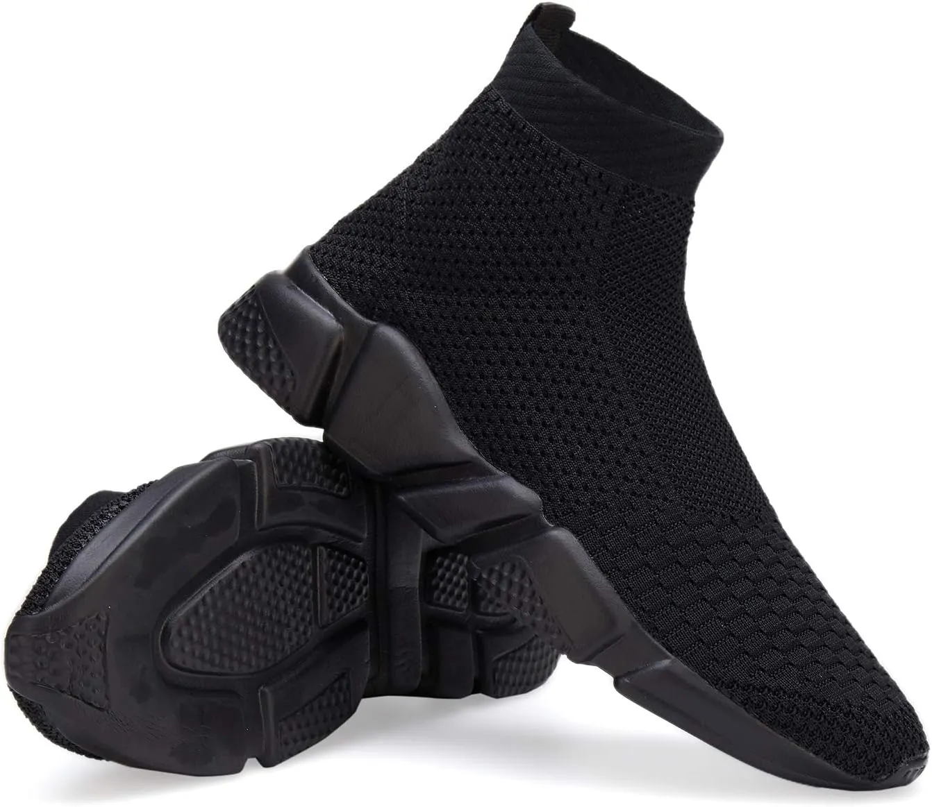 Casbeam Men's Running Knit Comfortable Lightweight Breathable Casual Sports Shoes Fashion Sneakers Slip-On Walking Shoes
