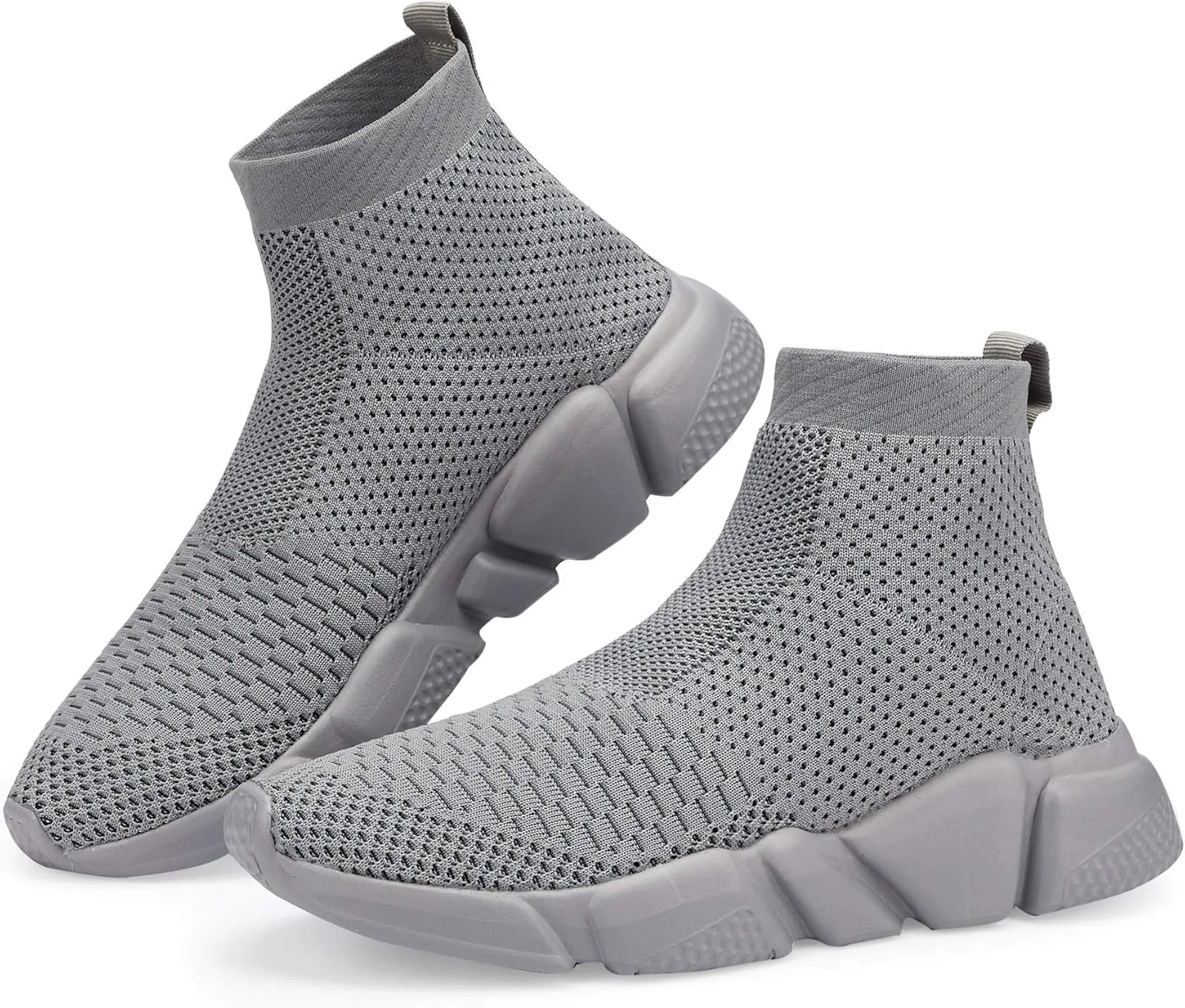 Casbeam Men's Running Knit Comfortable Lightweight Breathable Casual Sports Shoes Fashion Sneakers Slip-On Walking Shoes