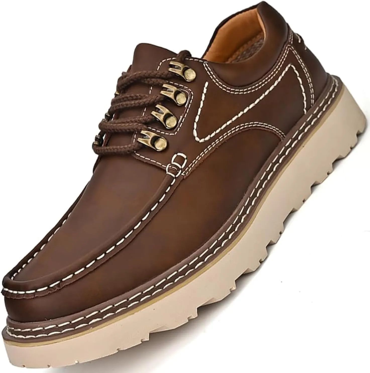 Casual Shoes for Men Oxfords Mens Chelsea Boots Oxford Work Leather Dress Men's Formal Man Shoe Boat Black Brown Size