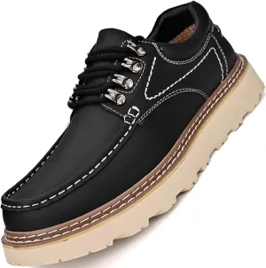 Casual Shoes for Men Oxfords Mens Chelsea Boots Oxford Work Leather Dress Men's Formal Man Shoe Boat Black Brown Size