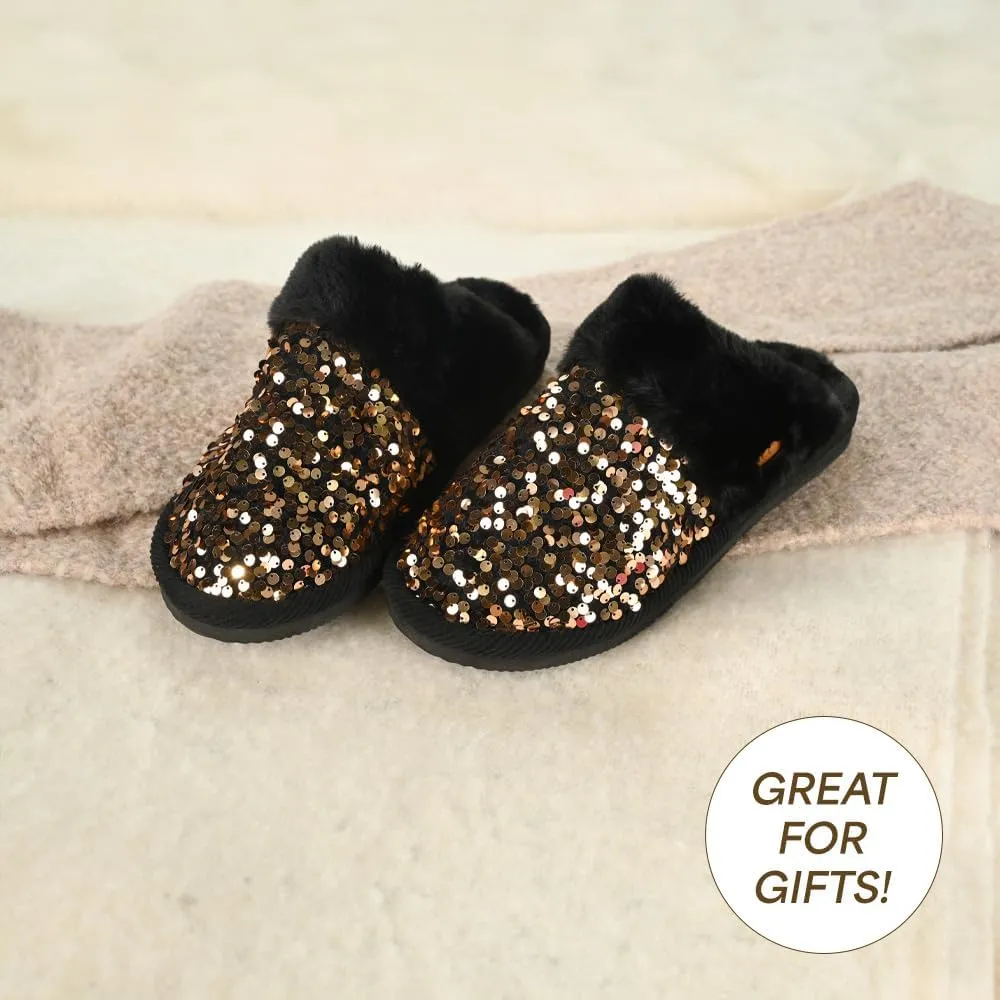 C.C Multi-Option Colorful Slip-On Slippers With Faux Fur Lining Indoor-Outdoor House For Women