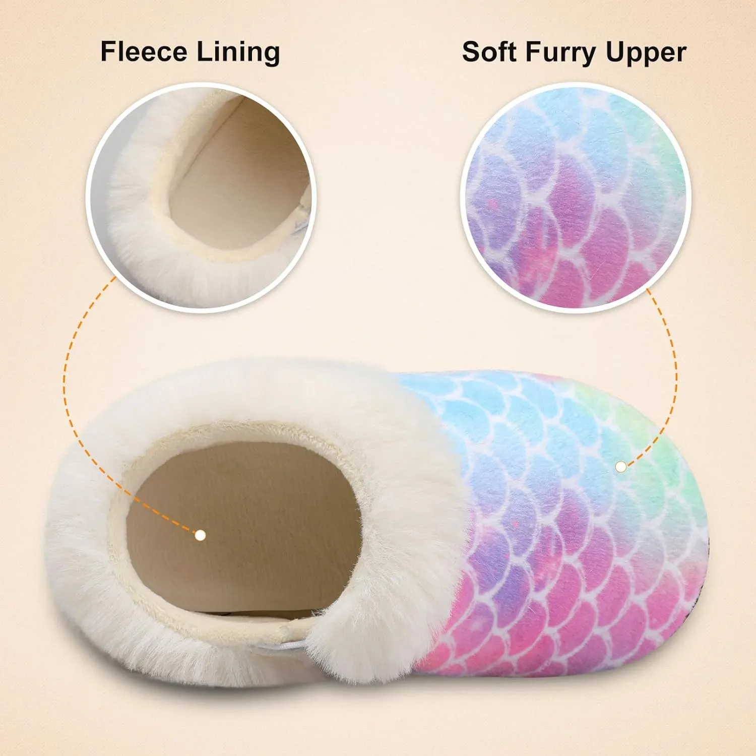 Centipede Demon Toddler Slippers for Boys Girls Slip on Kids Baby Toddlers House Shoes Lightweight Barefoot Furry Sock Shoes Indoor Outdoor Warm Walking Shoe