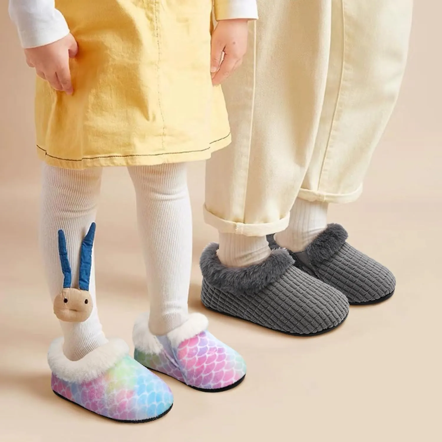 Centipede Demon Toddler Slippers for Boys Girls Slip on Kids Baby Toddlers House Shoes Lightweight Barefoot Furry Sock Shoes Indoor Outdoor Warm Walking Shoe
