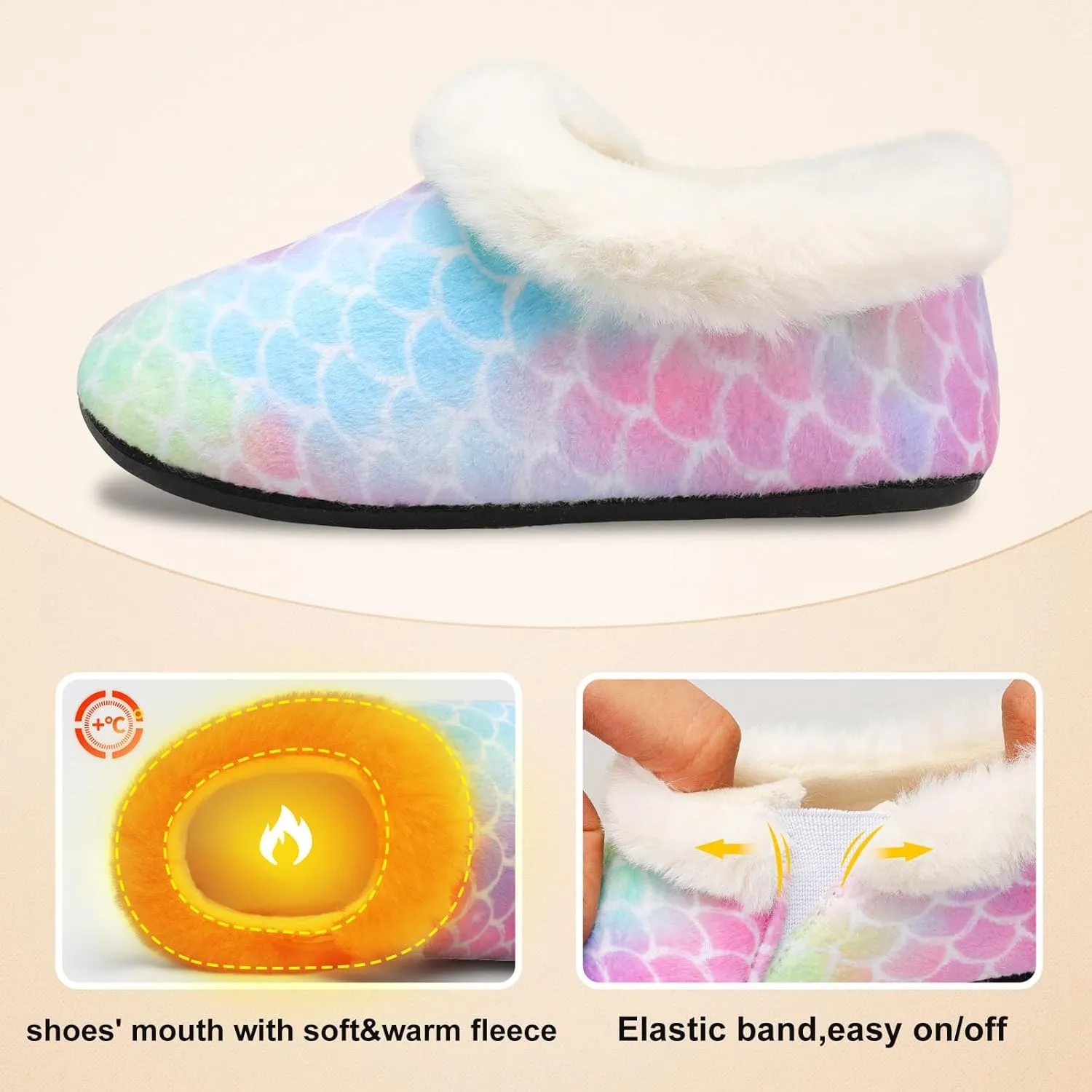Centipede Demon Toddler Slippers for Boys Girls Slip on Kids Baby Toddlers House Shoes Lightweight Barefoot Furry Sock Shoes Indoor Outdoor Warm Walking Shoe