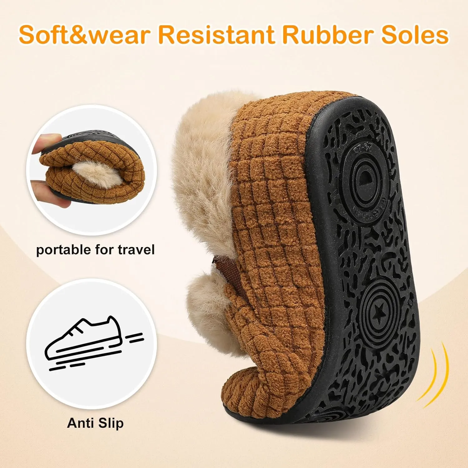 Centipede Demon Toddler Slippers for Boys Girls Slip on Kids Baby Toddlers House Shoes Lightweight Barefoot Furry Sock Shoes Indoor Outdoor Warm Walking Shoe