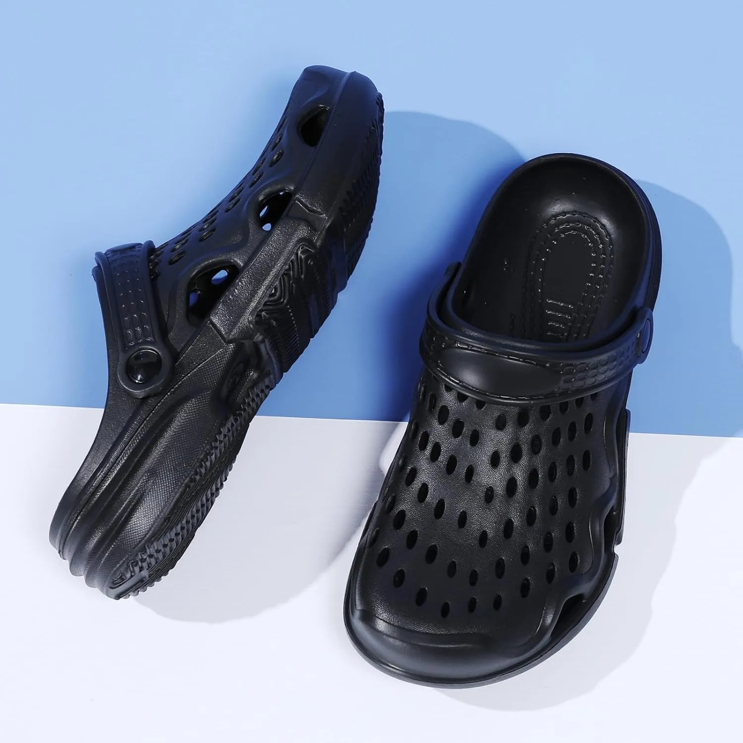 CERYTHRINA Mens Garden Clogs Lightweight Breathable Slip on Sandals Fashions Pool Beach Shoes Non Slip Home Clogs Slippers