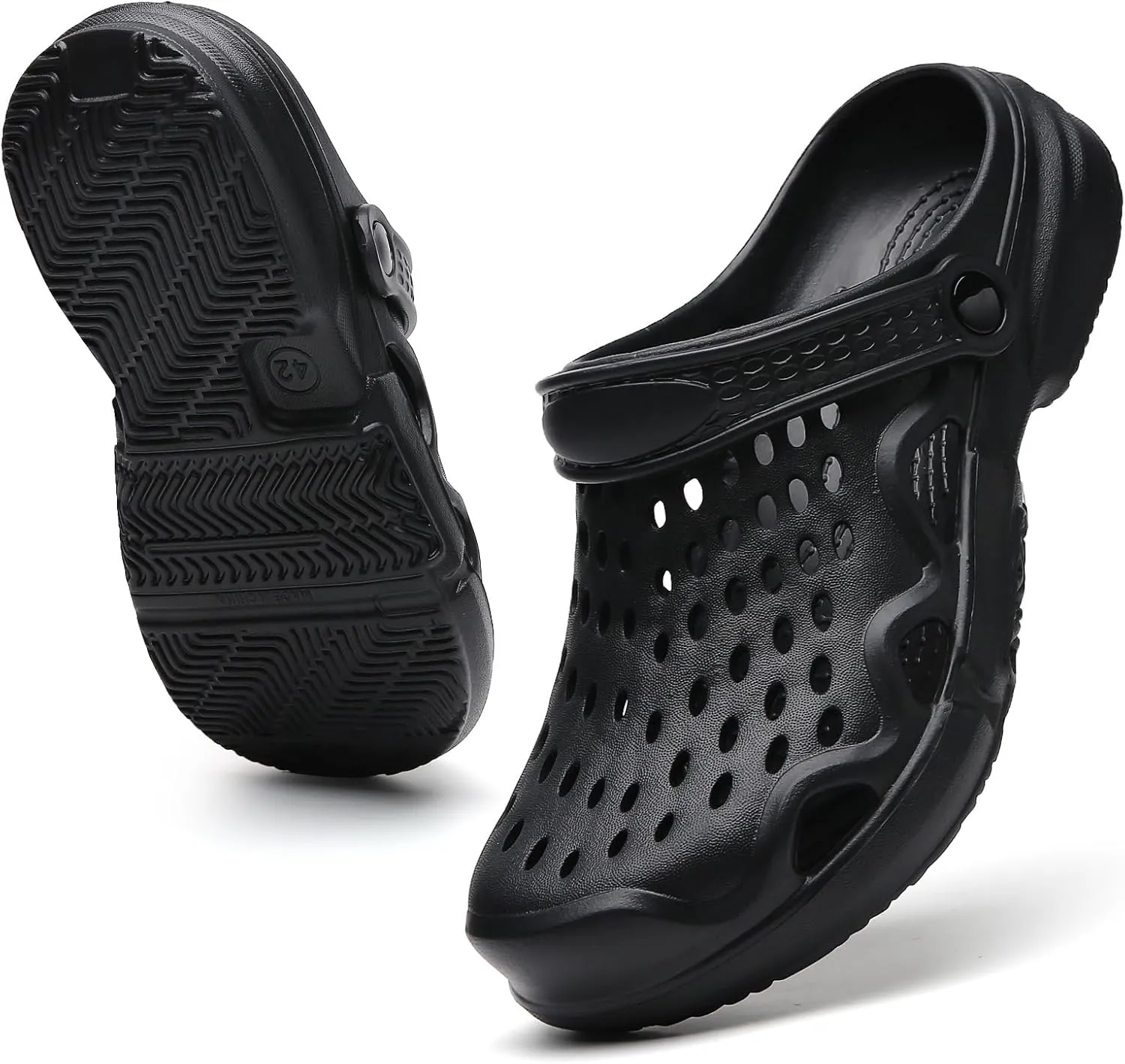 CERYTHRINA Mens Garden Clogs Lightweight Breathable Slip on Sandals Fashions Pool Beach Shoes Non Slip Home Clogs Slippers
