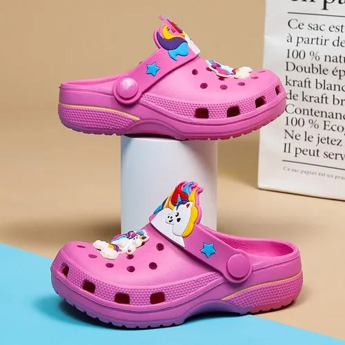 Children Slippers Girl Sandals Cute Cartoon Kid Princess Shoes Soft