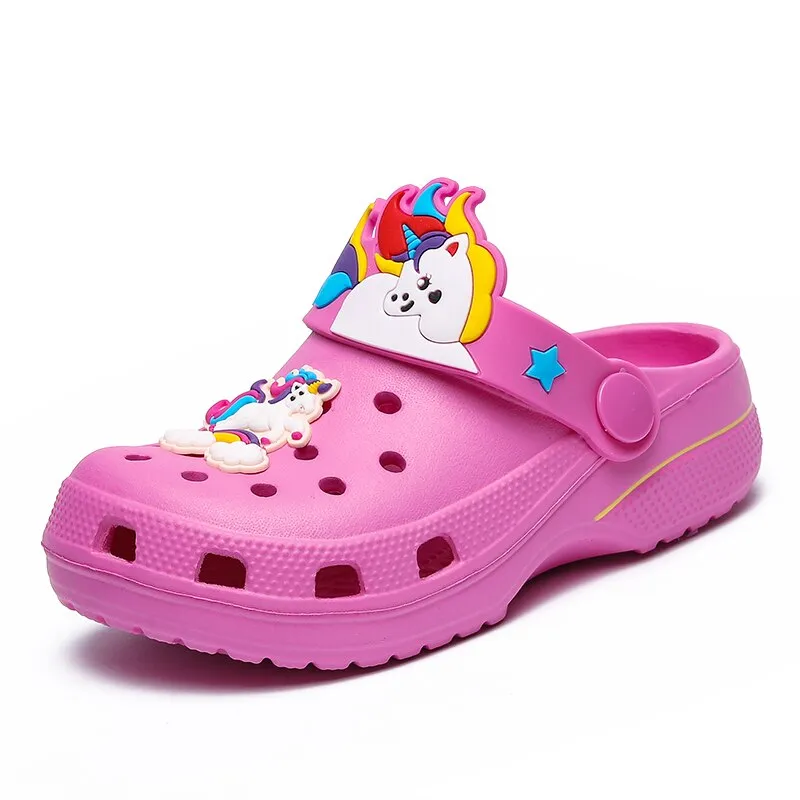 Children Slippers Girl Sandals Cute Cartoon Kid Princess Shoes Soft