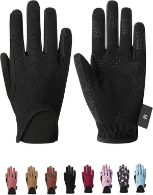 ChinFun Kids Horse Riding Gloves Equestrian Horseback Gloves for Youth Children Boys Girls Outdoor Biking Cycling Running