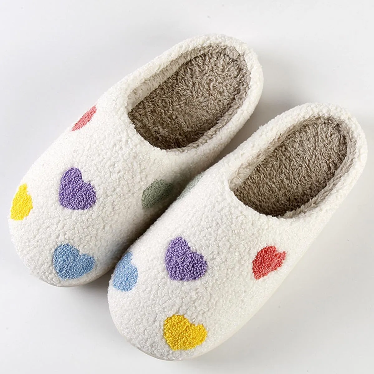 Christmas Slippers For Women Men Indoor Soft Warm Cotton Bedroom Reindeer Slippers House Memory Foam Slippers Cozy Fluffy Fall Winter Home Slippers