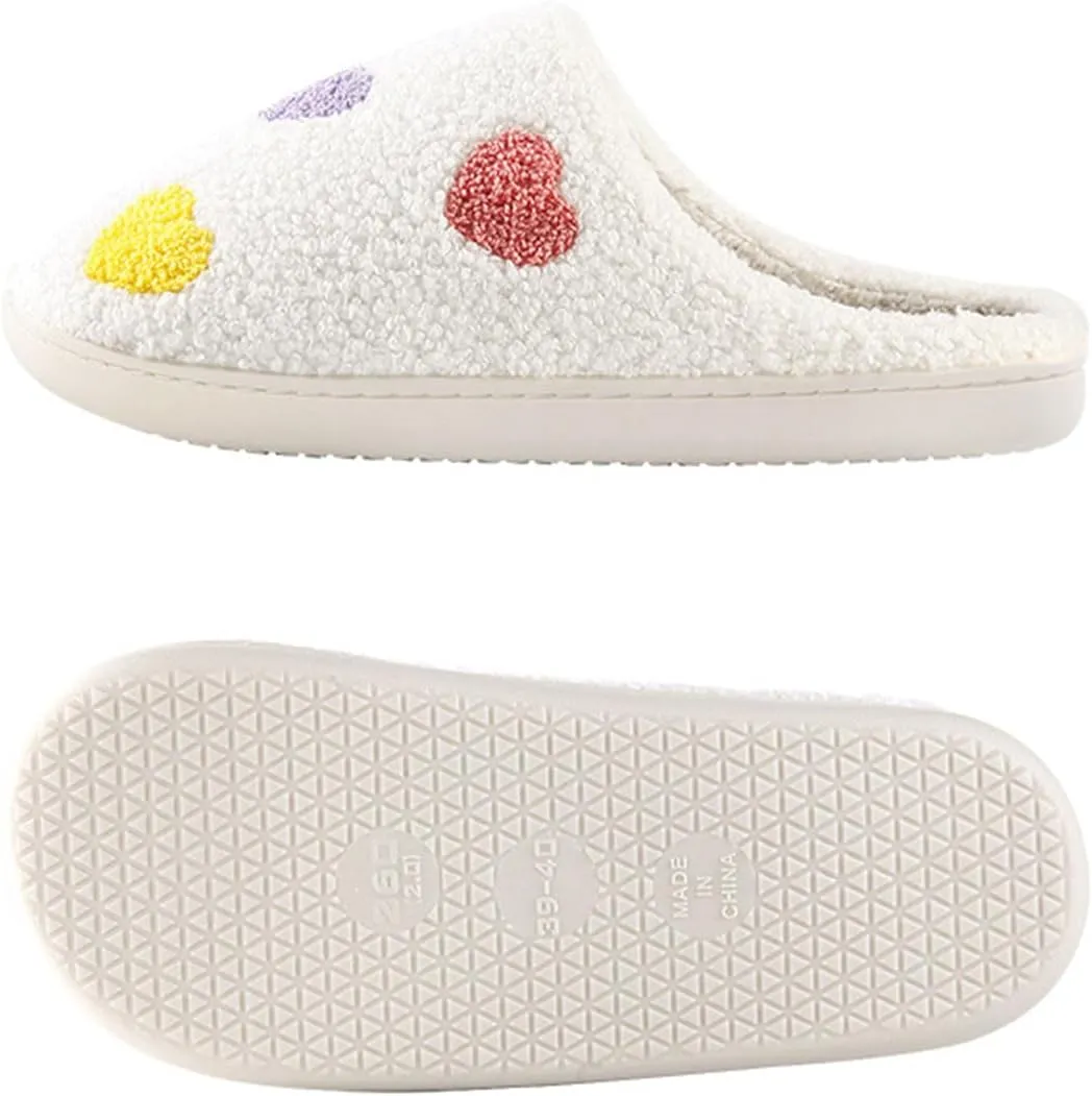 Christmas Slippers For Women Men Indoor Soft Warm Cotton Bedroom Reindeer Slippers House Memory Foam Slippers Cozy Fluffy Fall Winter Home Slippers