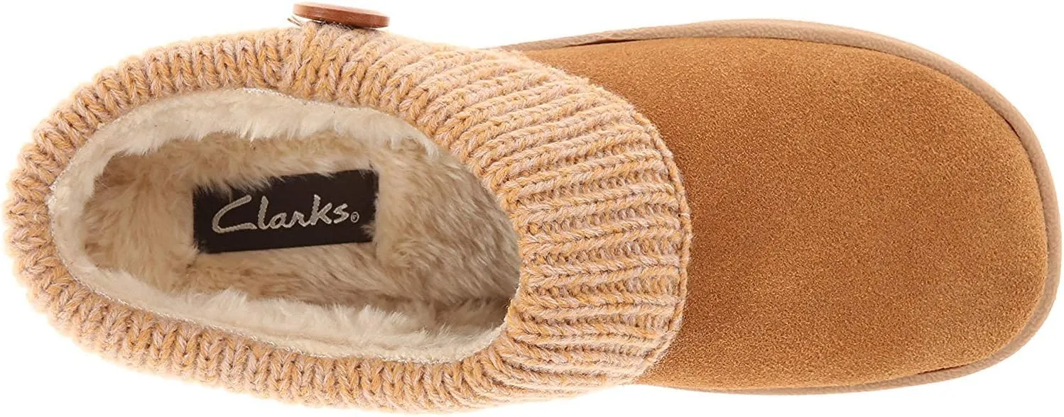 Clarks Angelina Women's Knitted Collar Clog Slipper