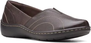 Clarks Cora Meadow Casual Slipon Womens Slip On 65 CD US Dark Brown