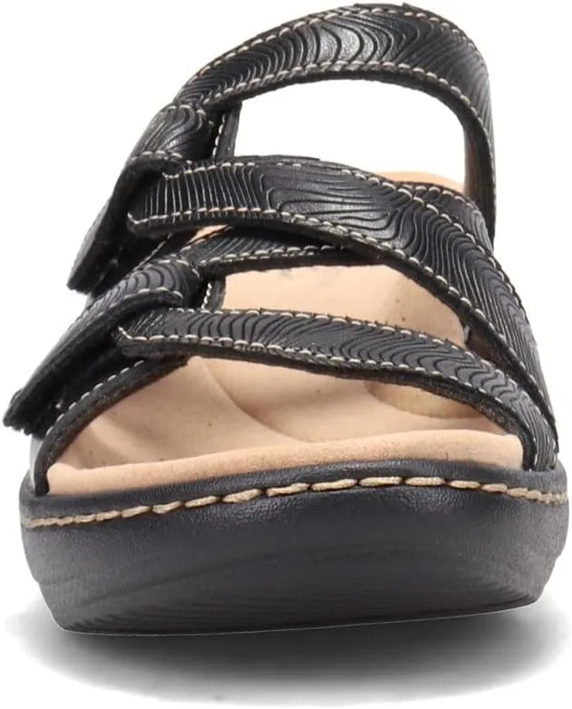 Clarks Women's Merliah Karli Sandal, Black, 7