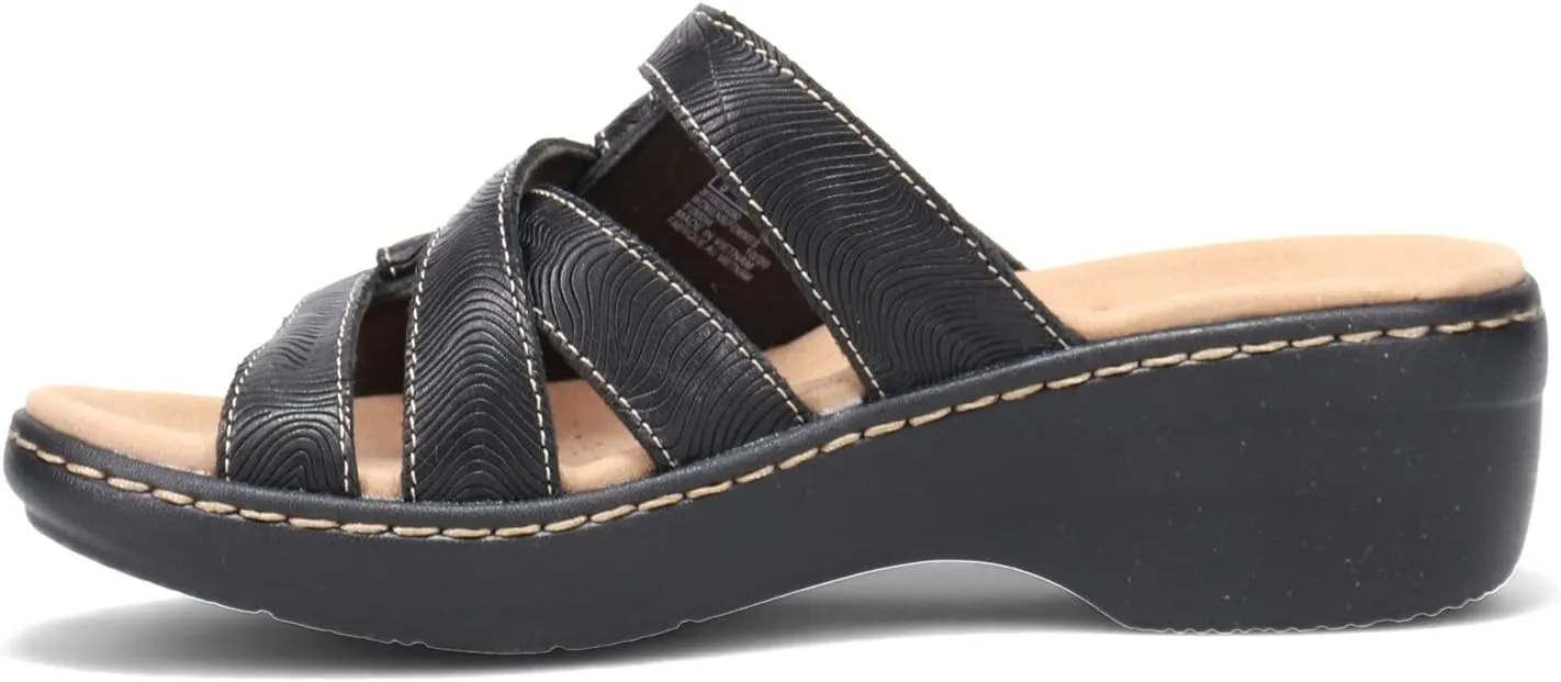 Clarks Women's Merliah Karli Sandal, Black, 7