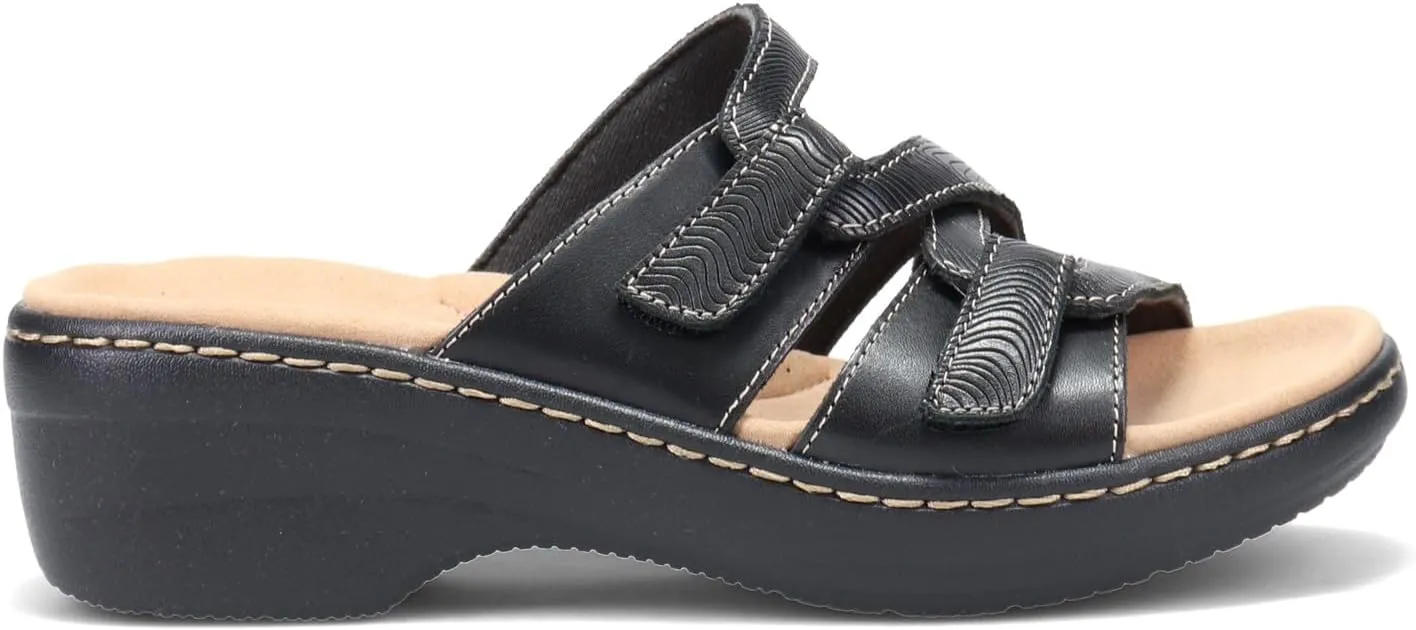 Clarks Women's Merliah Karli Sandal, Black, 7